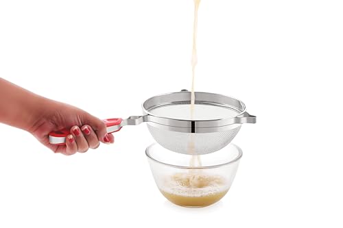 Image of Tosaa Stainless Steel Juice Strainer Stainless Steel Soup & Juice Strainer- Big Tea STRAINERS(6) 33L x 15W x 6H Cm
