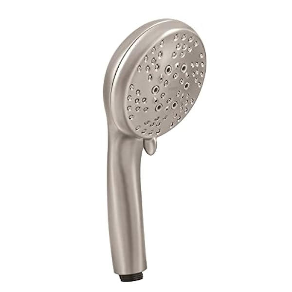 Moen 26558SRN Refresh Seis funciones 5.5 pulgadas Sprayhead cabezal de ducha de mano con Magnetix, resistente a manchas níquel cepillado