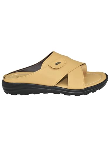 Image of AJANTA Men's Sandals for Men | Casual Walking Office Outdoor Sandals | Lightweight Comfortable Slip-On Footwear for Men | Anti-Skid Travel Daily Wear Open Toe Summer Sandals for Men