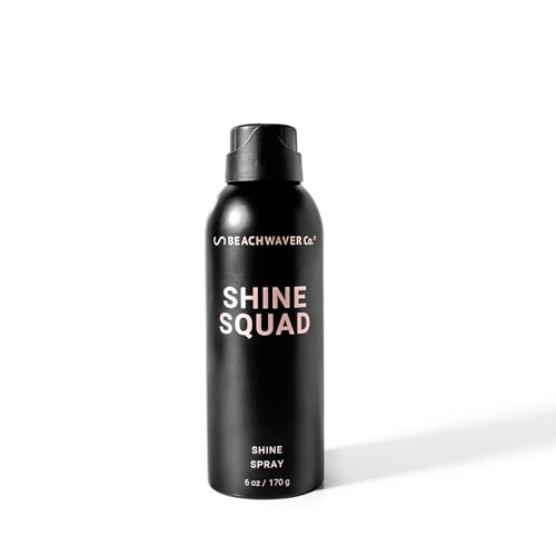 The Beachwaver Co. Shine Squad Shine Spray - Full Size (6 Oz) | Lightweight, Glossy Finishing Spray for Hair w/HiX Vegan Bond Multipliers | Post-Styling Mist - Smooth Finish & No Frizz