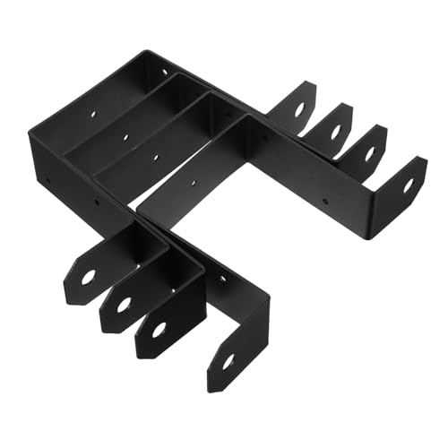 Uonlytech 4pezzi Staffa Per Di Recinzione Supporto Di Ancoraggio in Staffe Per Ringhiera Del Staffe Per Recinzione