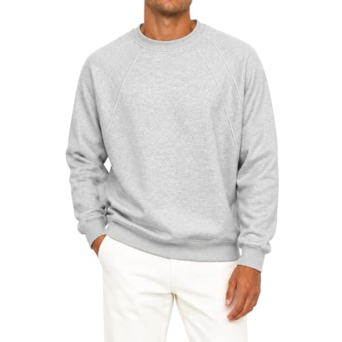 Sudadera de hombre con manga raglán en contraste estilo casual deportivo