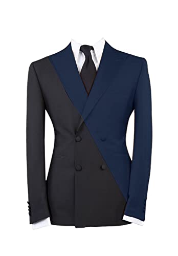 Men's Slim Fit Sport Coat Double Breasted Business Wedding Prom Tuxedo