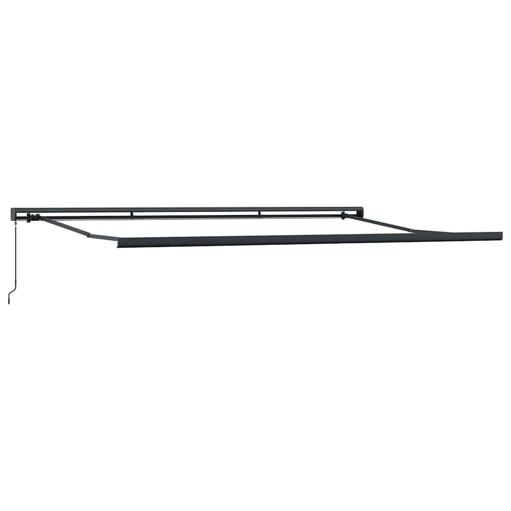 Toldo de brazo articulado manual con manivela 400 x 300 cm burdeos | Toldo manual para terraza, patio y restauración. Totalmente ajustable para una protección solar óptima al aire libre.