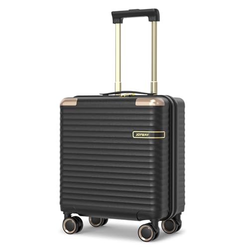 Valise cabine 18 pouces noire Joyway pour voyager l'esprit léger avec roues 360 et serrure TSA