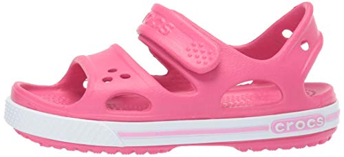 Sandália, Crocs, Crocband II Sandal OS Kids, Paradise Pink/Carnation, 33, Criança Unissex