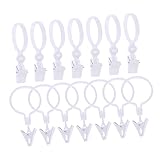 Photo Gallery aboofan 80pezzi anelli per tende con clip ganci decorativi per doccia e tende facili da installare stabili e resistenti per casa e camera da letto Photo Gallery aboofan 80pezzi anelli per tende con clip ganci decorativi per doccia e tende facili da installare stabili e resistenti per casa e camera da letto