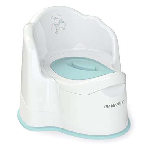 Pot bébé toilette avec couvercle BABYLON antidérapant et WC enfant ergonomique