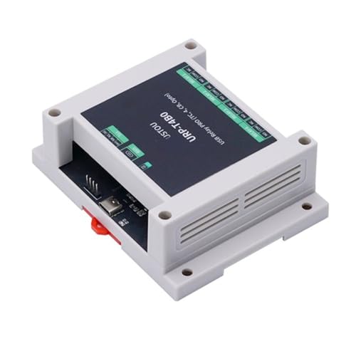 Feriany Relé USB industrial PRO de 4 vías, aislante, placa de control USB/TTL para aplicaciones de automatización