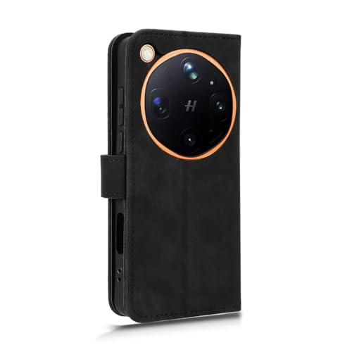 Image of for Oppo Find X9 Ultra 5G Leather Case Skin Feel Anti Drop Wallet Stand Flip Phone Cover - Black