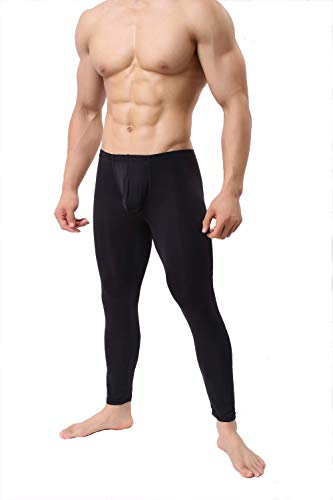 Mens Thin Ice Silk Compression Baselayer Thermal Long Johns Underwear4