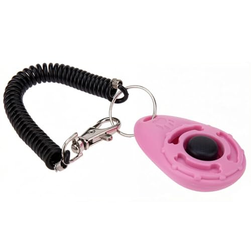 Essivox Dog Training Clicker, Easy to Use Button Design, Strong and Long-Lasting, Professional Behavior Training Aid