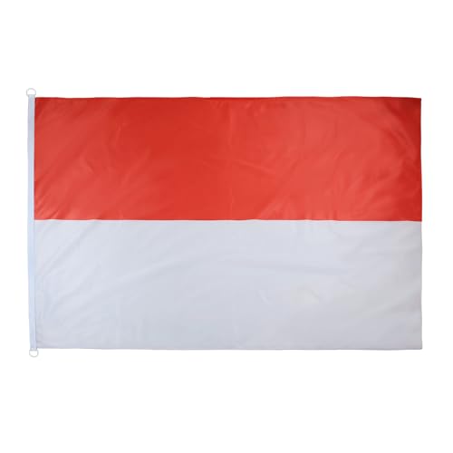 AZ FLAG - Drapeau Alsace Rot un Wiss Spécial Extérieur - 150x90 cm - Drapeau Alsacien - France En Maille Bloquée Avec Anneaux Plastiques Intégrés - 170g