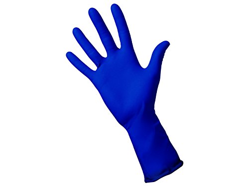 Guanti In Lattice Spesso Riutilizzabili – Blu, Senza Polvere, 50 Pezzi, Resistenza Chimica E Meccanica, Uso Professionale O Fai Da Te
