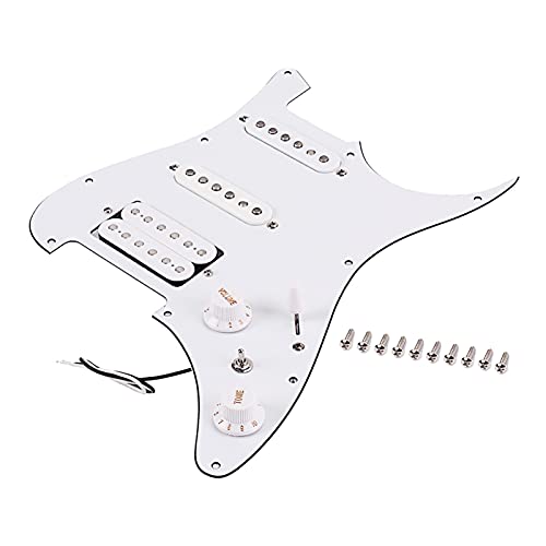 Pickguard précâblé Garde De Pulsion Perçue Chargée SSH Alnico pour La Guitare Électrique Stratocaster - Les Beatles, Paul McCartney, John Lennon, RIngo Starr, George Harrison Pickguard précâblé Garde De Pulsion Perçue Chargée SSH Alnico pour La Guitare Électrique Stratocaster – Image 6