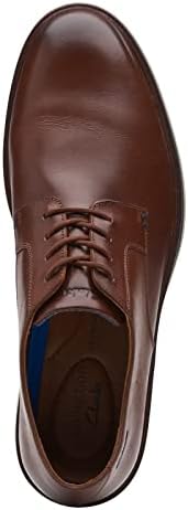 Clarks Men's Malwood Plain Oxford, Dark Tan Leather, 8 | Image 4