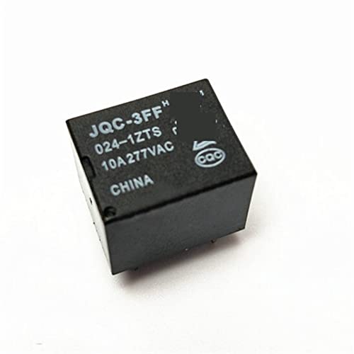 Relé 24VDC JQC-3FF-024-1ZTS para reparar tarjetas electrónicas y solucionar fallos de energía
