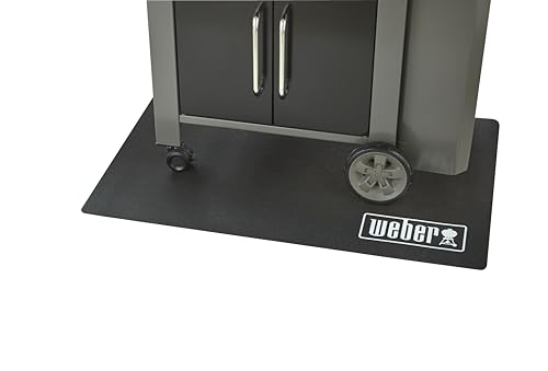 Weber Grillmatte - Groß (180 x 100cm), schützt Terasse/Balkon vor Fettspritzern oder tropfenden Flüssigkeiten, hitze- & witterungsbeständiges antibakteriellles Material, für alle Grills (18280)