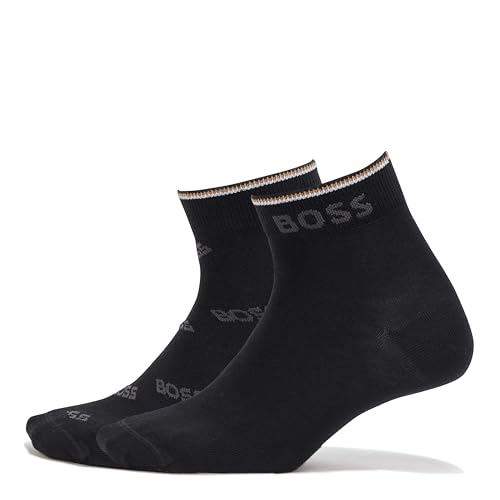 BOSS Men's 2-Pack Logo Design Short Socks