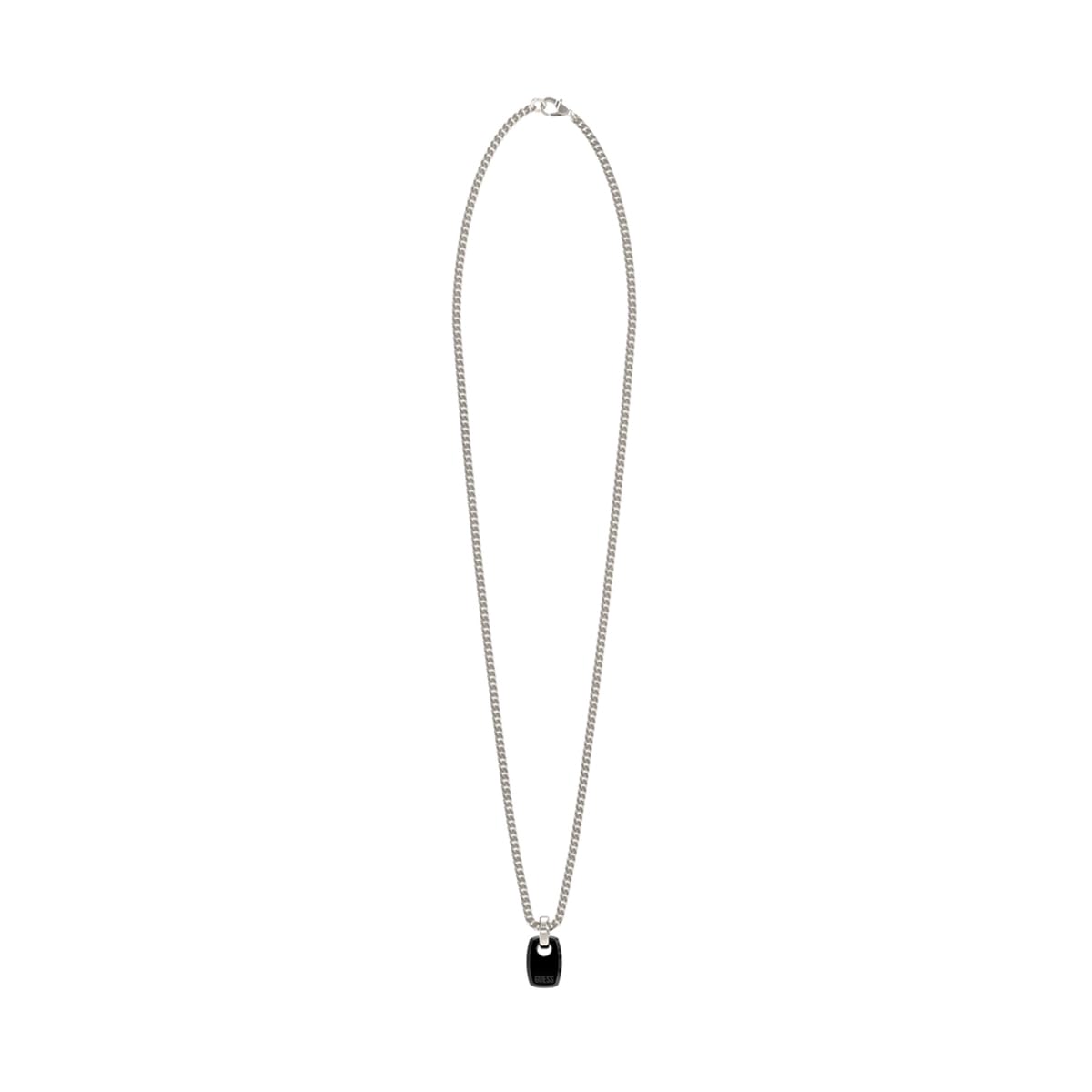 Collar Guess JGUJUMN05040JWSTBKTU para hombre en acero negro de diseño contemporáneo 2
