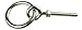 Produktbild KAMERO Edelstahl Ringschraube Augbolzen mit Ring, metrisches Gewinde, V4A, M6, 6x55mm
