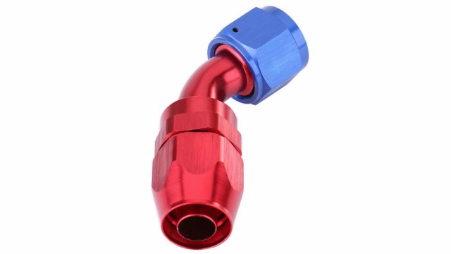 Embout de tuyau de carburant de voiture, AN10 Embout de tuyau de carburant raccord pivotant Adaptateur de refroidisseur d'huile en alliage d'aluminium de couleur bleu et rouge anode Embout de tuyau de carburant de voiture, AN10 Embout de tuyau de carburant raccord pivotant Adaptateur de refroidisseur d'huile en alliage d'aluminium de couleur bleu et rouge anode