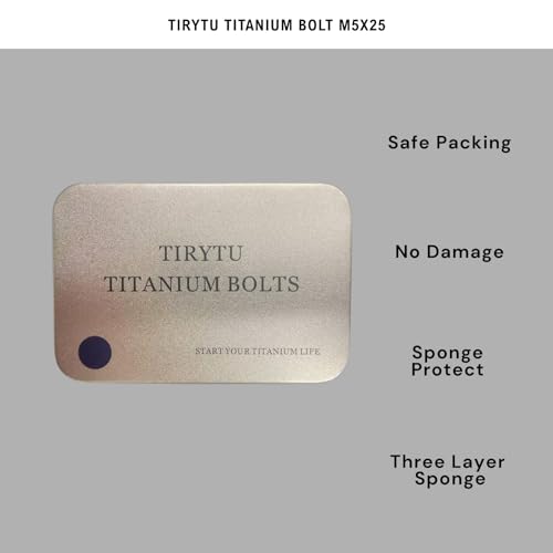 Image of Titanium Bolts M5x25, Burnt Blue, 6PC | Lightweight Hex Socket Screws, MTB /Road Bike /Motorcycle, Corrosion Resistant, Marine Grade Fasteners