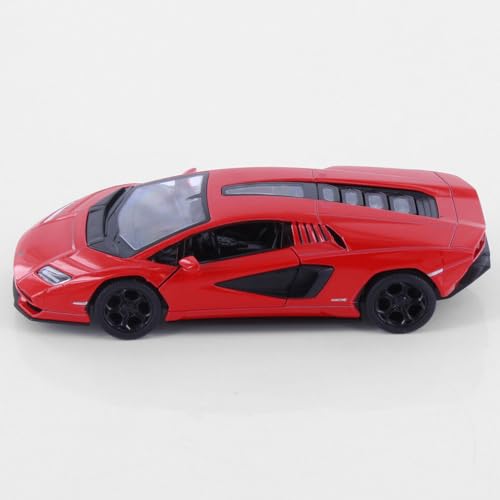 Easy Toys model car compatible with Lamborghini Countach LPI 800. Scale toy car with opening doors. Car modeling. (Red) - Image 3
