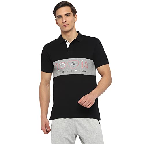 Image of OFF LIMITS Men Colourblocking Cotton Polo T- Shirt