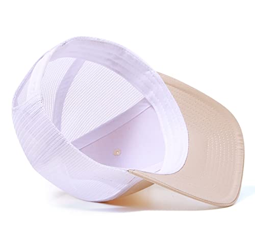 Image of Quanhaigou Trucker Hat - Mesh Snap Back - Unisex Adjustable Baseball Cap - Outdoor Hats for Men Women