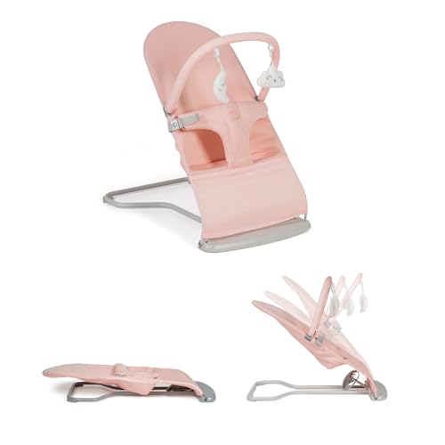 MS BabyWorld – Lullaby – Hamaca para Bebé 2 en 1 | Mecedora y Silla Reclinable | Vaivén Natural | Plegable | Arco de Juegos | Vibración Suave | Para Recién Nacidos hasta 9 kg