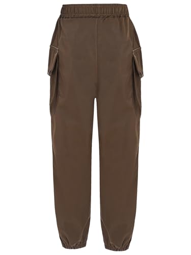 Linjinx Kids Boys Cargo Jogger Pants Elastic Waist Straight Trousers Street Hip Hop Dance Sweatpants with Pockets2