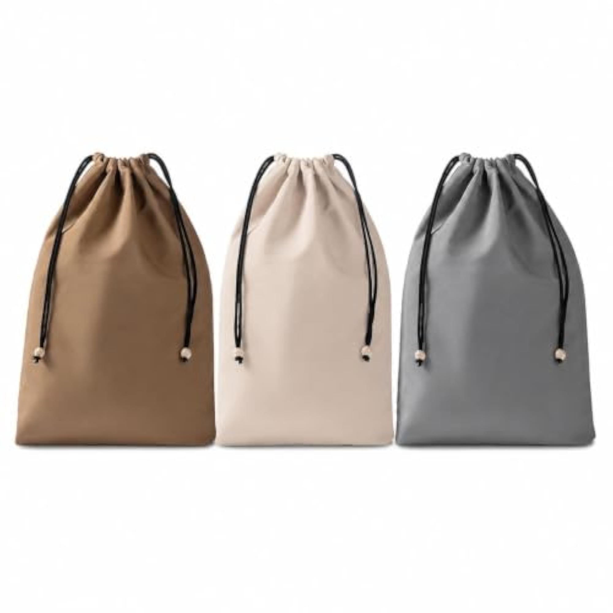 Travel Drawstring Waterproof Storage Bag for Luggage, Mocha Brown