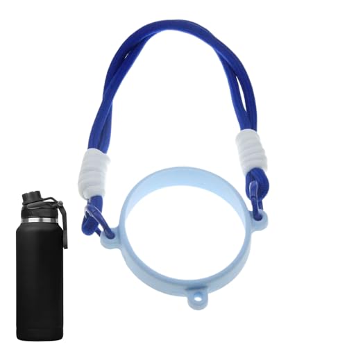 Ozozuize ウォーターカップハンドル,シリコン 水筒 スリング | 柔らかいタンブラー用持ち運びスリング 日常の通勤 オフィス ジム フィットネス アウトドア スポーツ 旅行 | アウトドアスポーツ