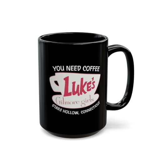 Luke's Star Hollow Ct Coffee Mug Luke's Diner Black Mug (11oz, 15oz)