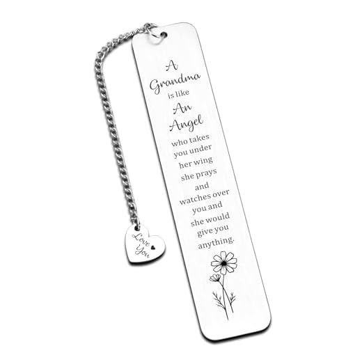Mother's Day Gift for Grandma Bookmark Gift for Grandmother from Grandaughter Grandson Birthday Gifts for Grandma Nana Grammy Grandmother Gift from Teens Kid Christmas Valentines Gifts Ideas