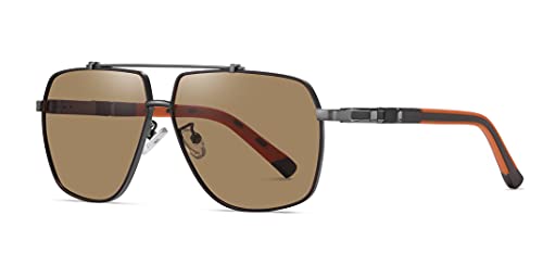 Image of Polarized Sunglasses Classic Fashion Oversized Frame for Men Driving UV Protection