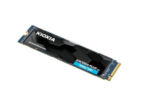 KIOXIA EXCERIA PLUS G3 SSD 1TB - M.2 2280 PCIe Gen4 4.0 NVMe 1.4 読み取り/書き込み速度 最大5,000/3,900MB/秒 内蔵ドライブ ノートブック/ノートパソコン デスクトップPC ゲーム ゲーマー ビデオエディター用 (LSD10Z001TG8)
