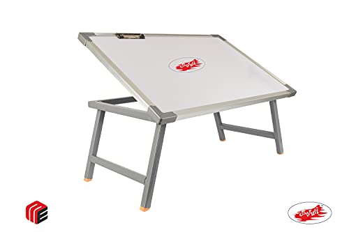 Maruti-Wood-Laminated-Multi-Purpose-Foldable-Laptop-Study-Table-with-2-Marker-Pen-and-1-Duster-and-White-Board-Paper-Holding-Clip-Silver-Border