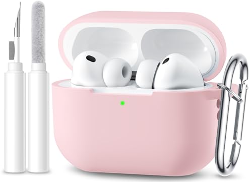Maledan Etui do AirPods Pro 3 (2025) - miękkie, silikonowe, ochronne, odporne na wstrząsy, wodoodporne etui, kompatybilne z Apple AirPods Pro 3. generacji, z zestawem do czyszczenia i brelokiem