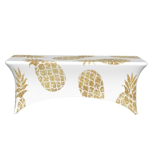 Nappe extensible imprimé ananas EdWal pour table rectangulaire - 3
