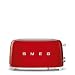 Produktbild Smeg, 2x2 TSF02RDEU -Toaster, 2 lange Schlitze für 2 Scheiben, 6 Vergoldungsniveaus, Heizfunktion, Abtau- und Bagel- Funktion, Sammelschublade, 950W, Rot