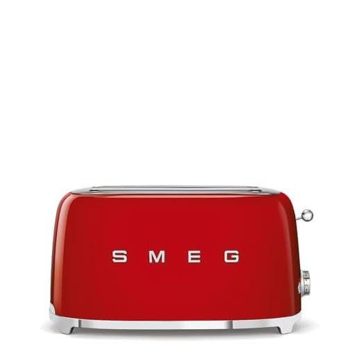 Smeg TSF02RDEU brödrost 4 skivor, röd