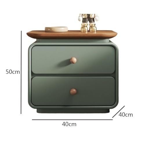 Armoire double tiroir table de nuit verte pour optimiser les espaces - 4