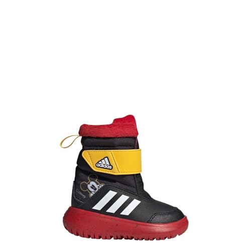adidas Infant Boys Winterplay Mickey Pull On Casual Boots Ankle - Black - Size 7 M