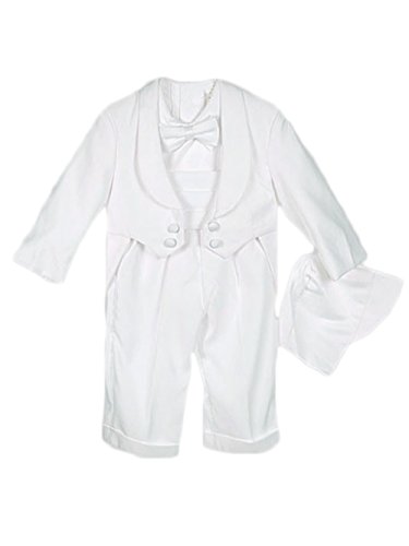 Kaifer Baby Boys' 5-Piece Christening Tuxedo - white, 18 months