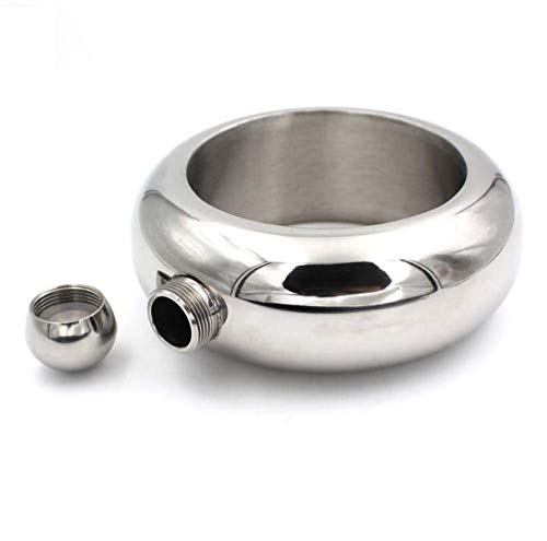 Preisvergleich Produktbild Armreif Armband Flasche Edelstahl Wein Schnaps Neuheit Spaß Geschenke (Silber)