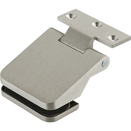 Dorma Glas Junior Office Door Fitting with Frame Part for Glass Doors Glass Thickness 8-10 mm Aluminium Stainless Steel Effect Pack of 2
