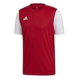 Cómodo escote redondo adidas ESTRO 19 JSY Camiseta de Manga Corta, Hombre, Power Red, S