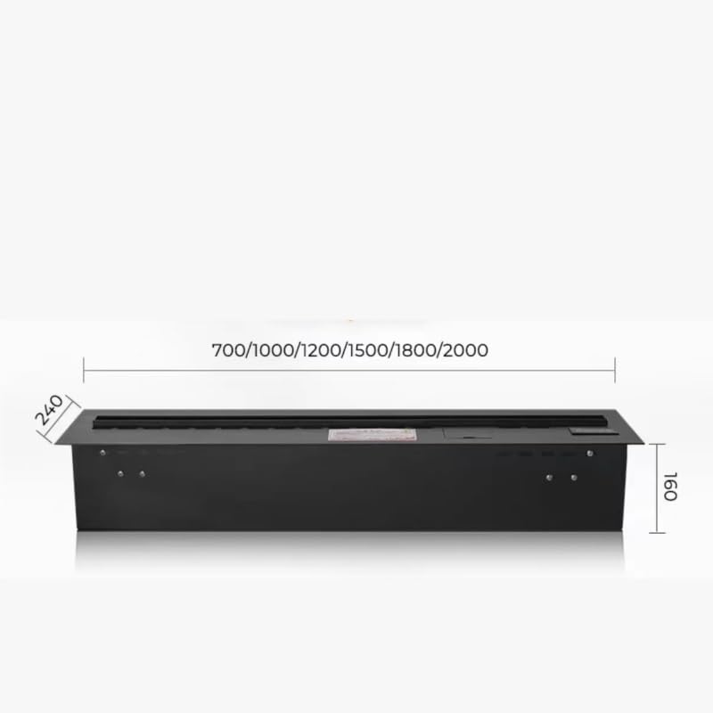 Palenisko dla pary wodnej Home 3D Atomizacja Kominek Nordic Wbudowany elektroniczny kominek regulowany z panelem sterowania i pilotem dekoracyjny kominek elektryczny (1500 mm)